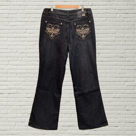 ONE 5 ONE Boot Cut Blue Jeans (Size 12) - Picture 2 of 7